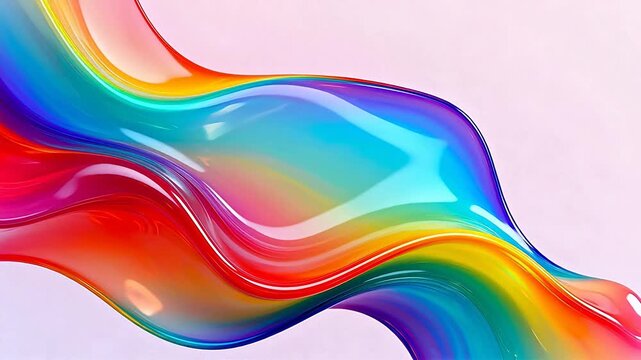 Colorful fluid abstract design