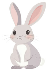 Obraz premium PNG Rabbit illustration animal bunny.