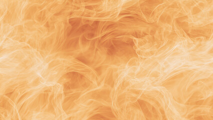 Naklejka premium Warm peach orange drifting smoke vapor abstract atmospheric background texture
