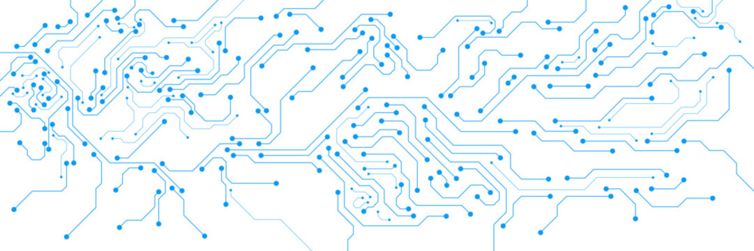 Abstract technology textured circuit board background vector. Futuristic design illustration for computer motherboard, microchip, processor and semiconductor.