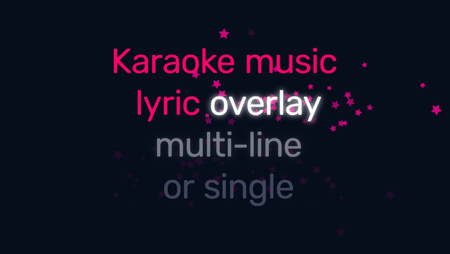 Karaoke Music Lyrics Overlay