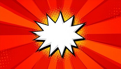 Fototapeta premium Comic explosion burst graphic