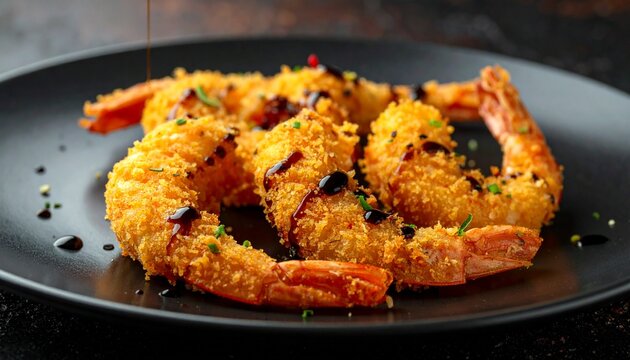 Garnelen mit Tropfen Balsamico