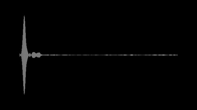 Clean white audio waveform, minimalist sound wave spectrum on black background, digital frequency animation, professional music beat display, high quality motion graphics, 4k video