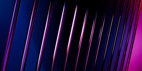 Cyber elements made of transparent glass and liquid acrylic purple blue glow on black backdrop cinematic tech background design cover art visuals 3d rendering © IM_VISUALS