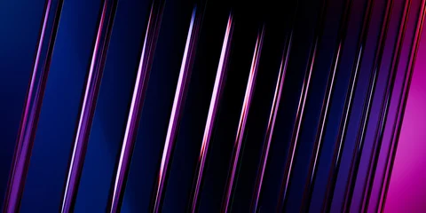 Cyber elements made of transparent glass and liquid acrylic purple blue glow on black backdrop cinematic tech background design cover art visuals 3d rendering © IM_VISUALS