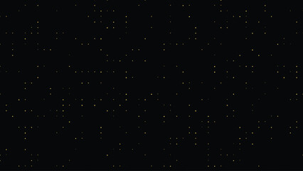 Abstract night sky background with sparkling stars and golden lights on black cosmic space texture for astronomy science wallpaper presentation design creative universe galaxy constellation © COME