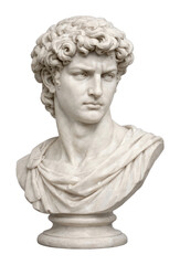 Obraz premium PNG Classical marble bust sculpture