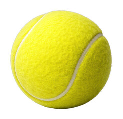 PNG Bright yellow tennis ball isolated