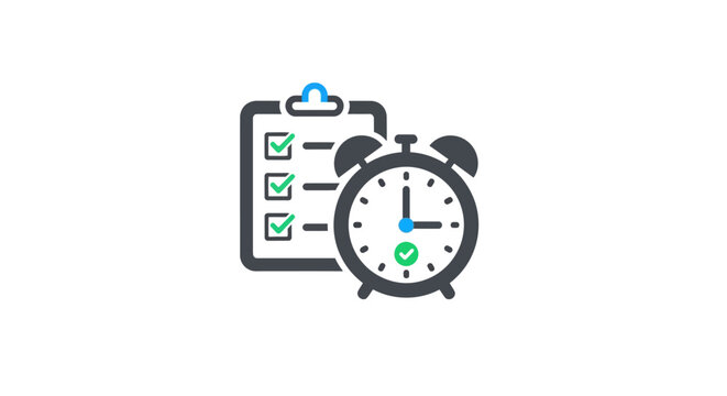 Alarm clock with checklist clipboard.