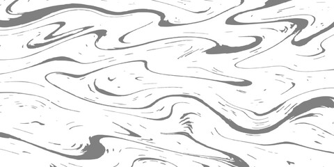 Abstract seamless pattern with gray geometric waves and nature inspired swirls creates a decorative vector wallpaper texture for a modern sea life illustration backdrop