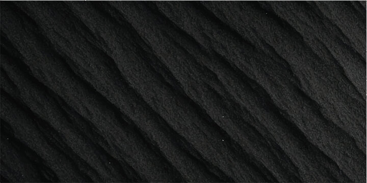 A dark, textured black fabric and leather material surface featuring a rough macro pattern design for a fashion textile backdrop or wallpaper