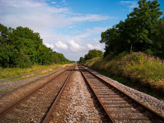 Obraz premium railway in the countryside