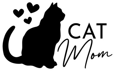 Cat Mom | Pet Parent | Vector Animal Artwork