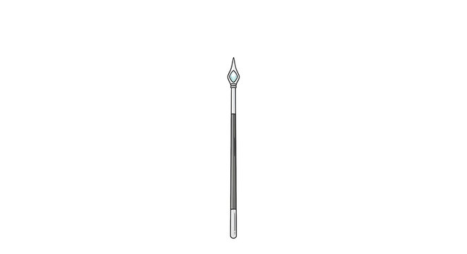 A close-up shot of a classic fountain pen, isolated, simple design. PNG, isolated on white background