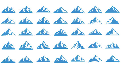 Colorful geometric patterns of interconnected stylized blue and white figures Vector