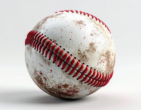 使い込まれたヴィンテージな硬式野球ボール