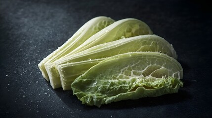 Dew drops on dark slate.