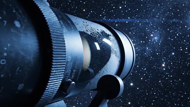 Spacecraft module flying through starry outer space, video footage for International Day of Human Space Flight, education, presentations and documentaries