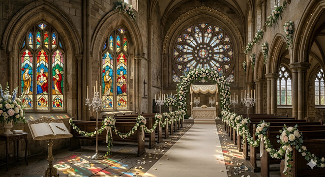 Interior of church