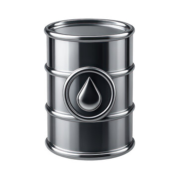 PNG Metallic oil barrel illustration.