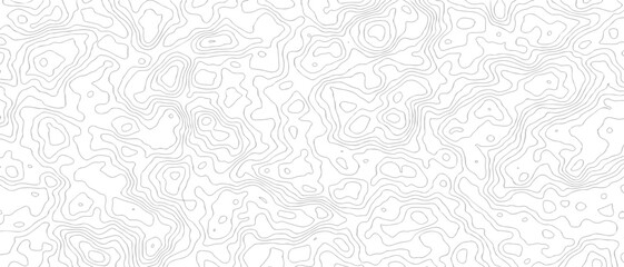  topographic contour line map background, geographic terrain elevation pattern, cartography style texture hiking navigation and modern minimal wallpaper © NILUFA