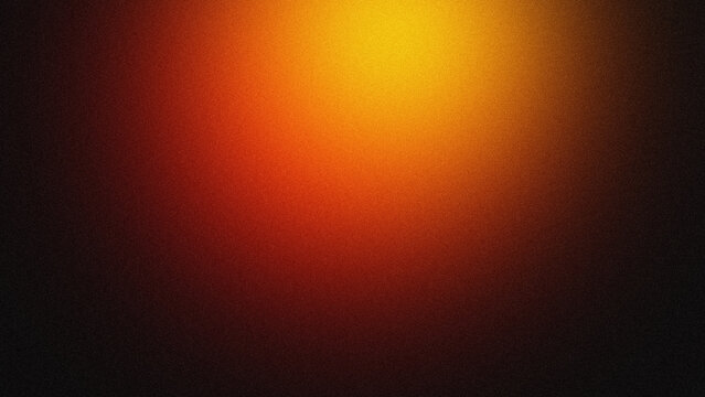 Abstract grain texture retro background with warm orange and red gradient