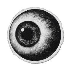 Obraz na płótnie Canvas PNG Vintage eye illustration design.