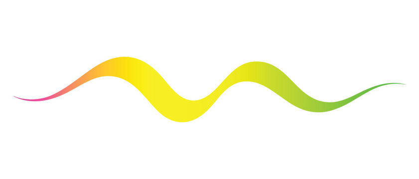 Colorful smooth gradient wave line abstract background