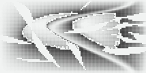 Fototapeta premium Halftone dotted abstract background. Grain gradient texture background with dots. Noise Stipple pointillism pattern. Sand, grain, grunge stipple effect.