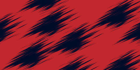 Red halftone dots blue color pattern gradient grunge texture background. dotted vector background sport style  illustration.