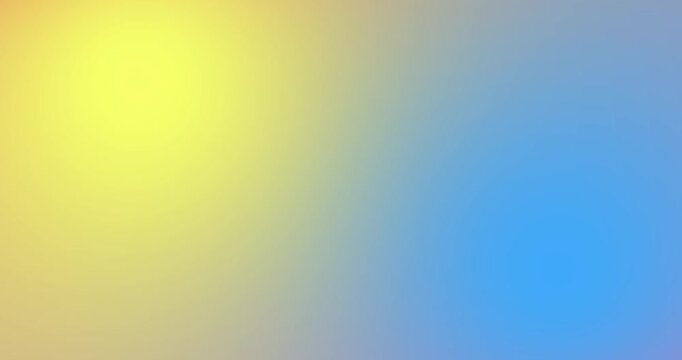 Abstract mesh gradient background with vibrant fluid transition of red, yellow, blue, and pink. Smooth soft blurred texture in 4K. Seamless loopable motion of colorful bokeh light and bright backdrop.