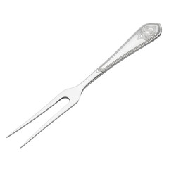 Fototapeta premium A silver decorative fork with a ornate handle Excellent choice for e-commerce, advertising, and high-end graphic design. Designed to inspire creativit