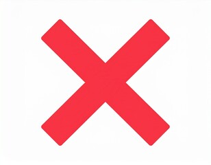 Obraz premium Cross Mark Cancel Icon