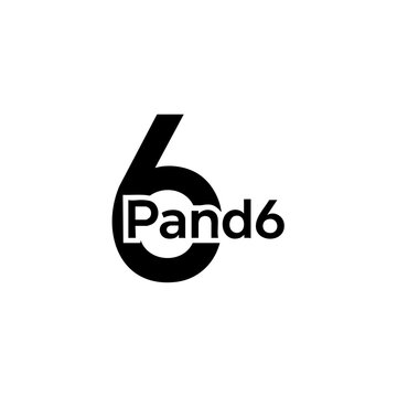 Stylized logo featuring a stylized number six combined with the word pand6