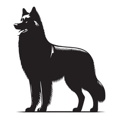 Obraz premium Powerful and Loyal Iraqi Shepherd Dog – Guardian Livestock Protector, Intelligent Working Breed, Strong Watchdog from Iraq, Brave Farm Defender, Protective Family Companion.