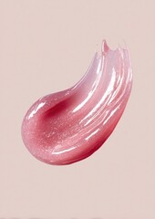 Fototapeta premium Glossy pink cosmetic texture