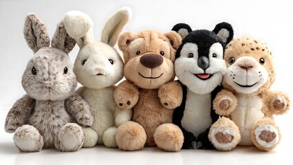 Soft toy Easter bunny with eggs