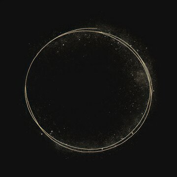 Minimalist cosmic circle art