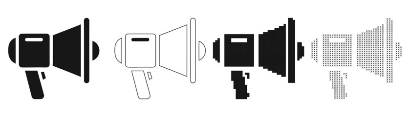 Fototapeta premium Detailed diagram of a horn speaker with parts labeled