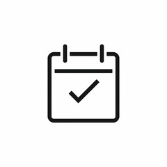 Task Schedule and Calendar Check Icon