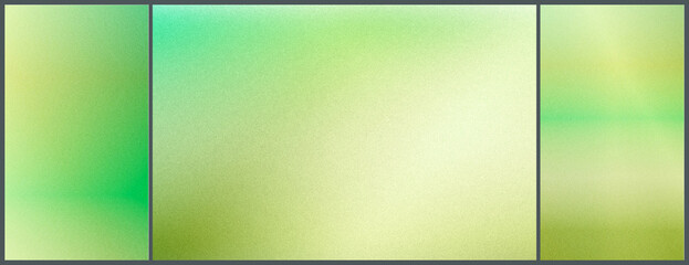 Soft spring greens and mint tones blend across three panels, creating a bright, optimistic background perfect for eco campaigns, wellness brands, and seasonal designs.