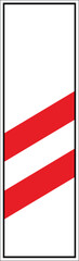 Naklejka premium Train road sign