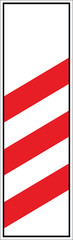 Naklejka premium Train Road Sign