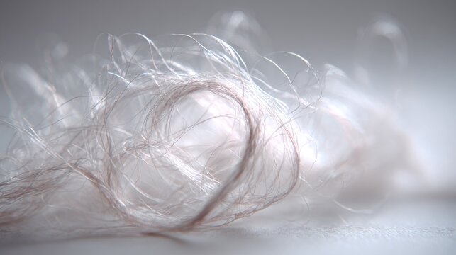 Delicate spun sugar threads creating an ephemeral creation
