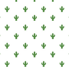 Naklejka premium cactus pattern background vector Vector pattern background