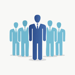 Fototapeta premium Leadership and Teamwork - Business Professionals in Formation.