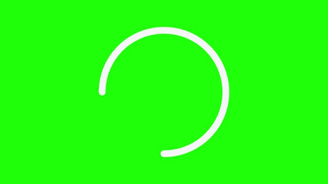 loading video design with green background