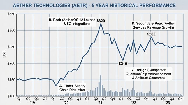 Aether technologies stock performance analysis financial markets graphical chart business economic trends