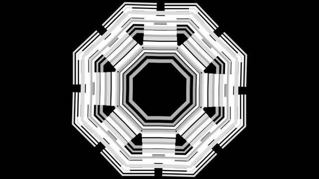 Motion graphics dashed lines loop animation progress indicator